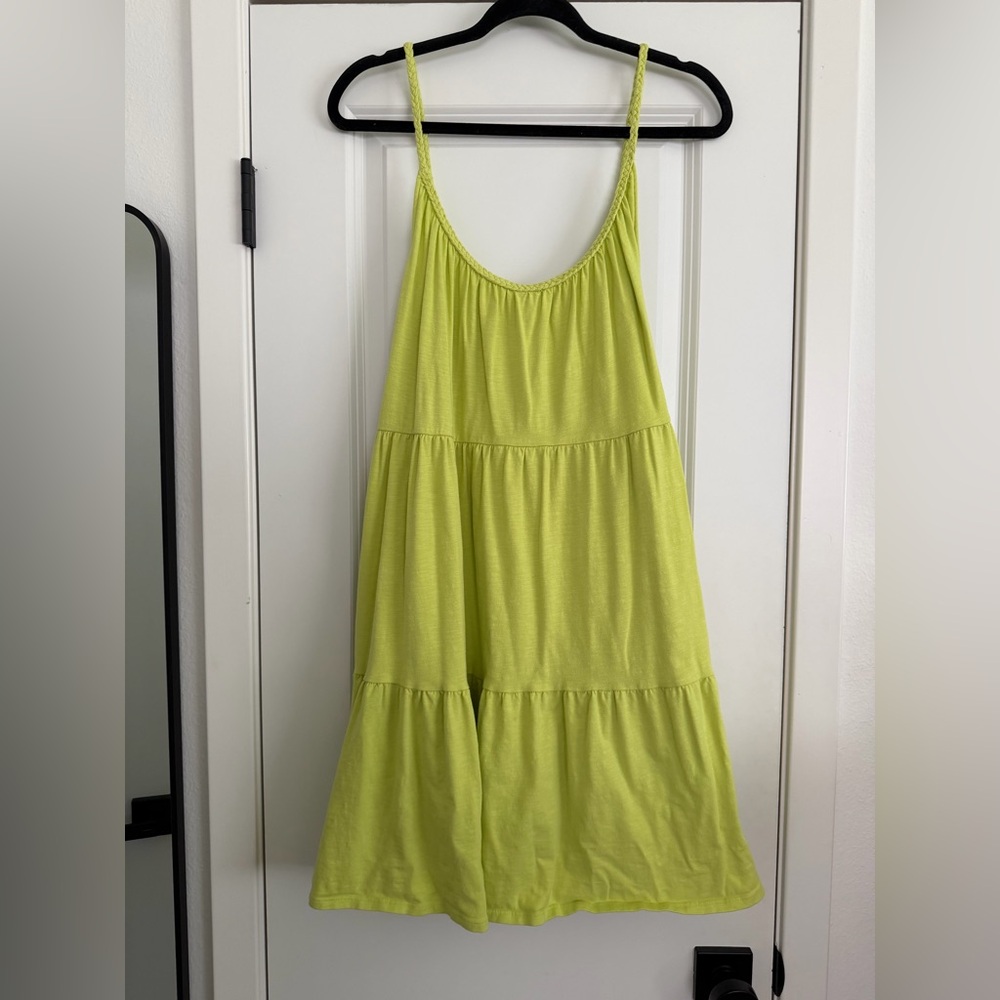 Old Navy Lime Green Tiered Sundress XXL